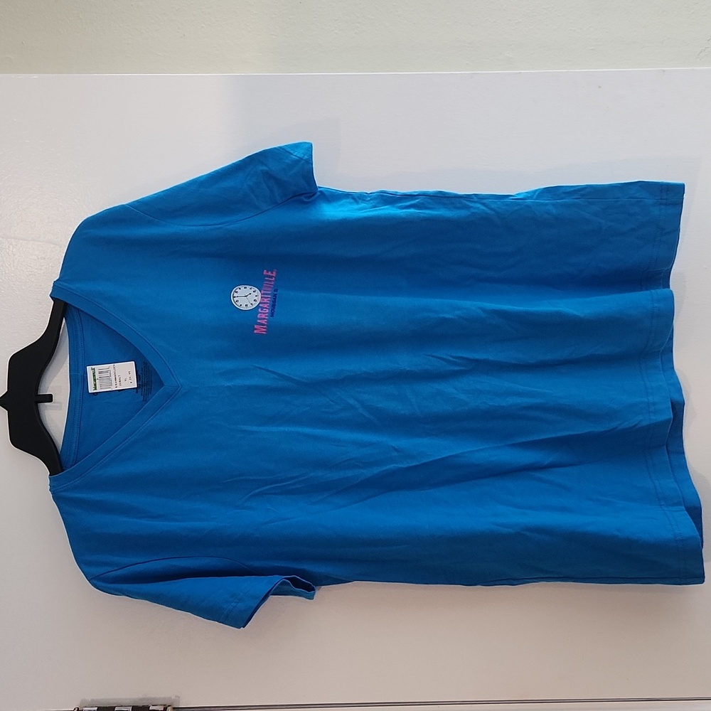 Ladies Margaritaville cobalt blue short sleeve xlg tshirt